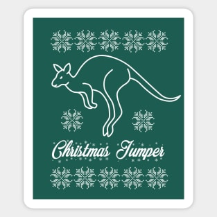 Funny Kangaroo CHRISTMAS JUMPER Sticker